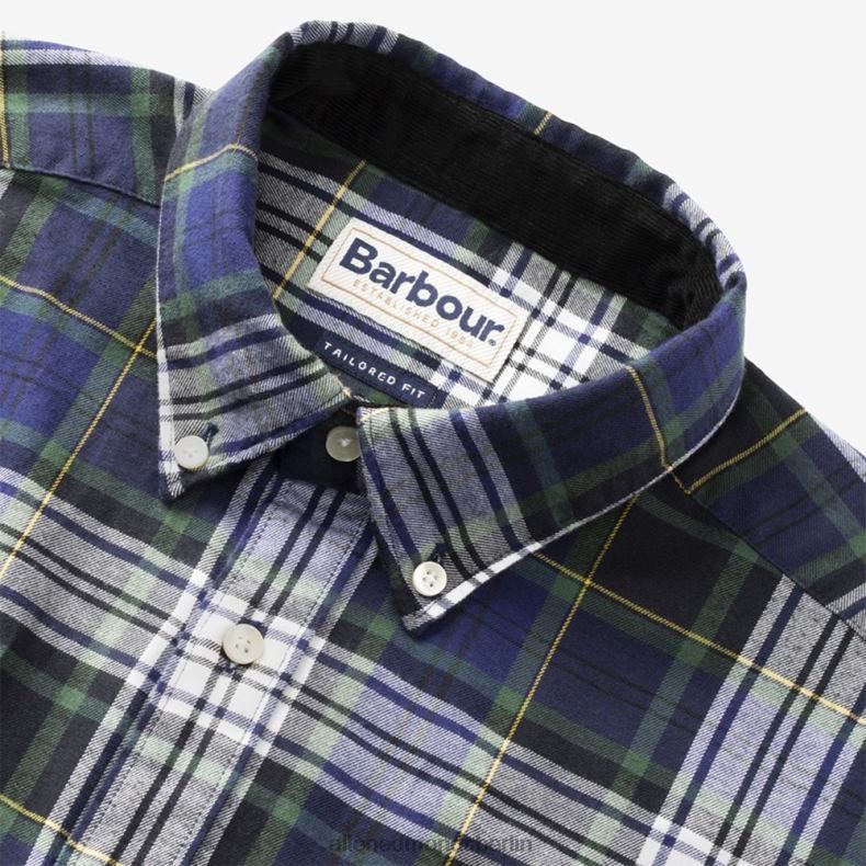 Allen Edmonds Blau unisex Maßgeschneidertes Barbour-Crossfell-Hemd 82J2T219