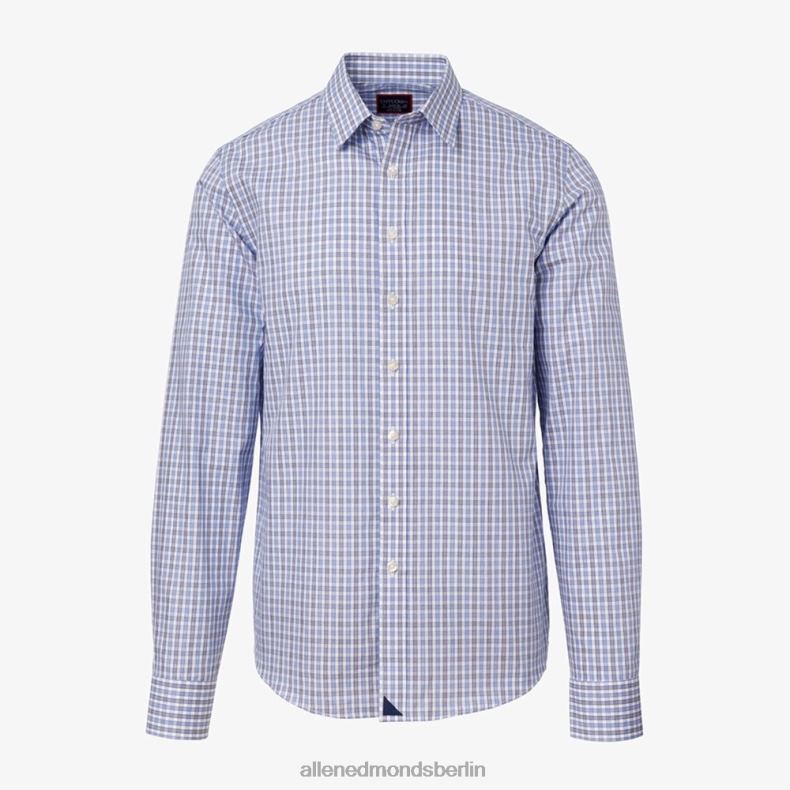 Allen Edmonds Blau unisex untuckit durif Langarmshirt 82J2T167