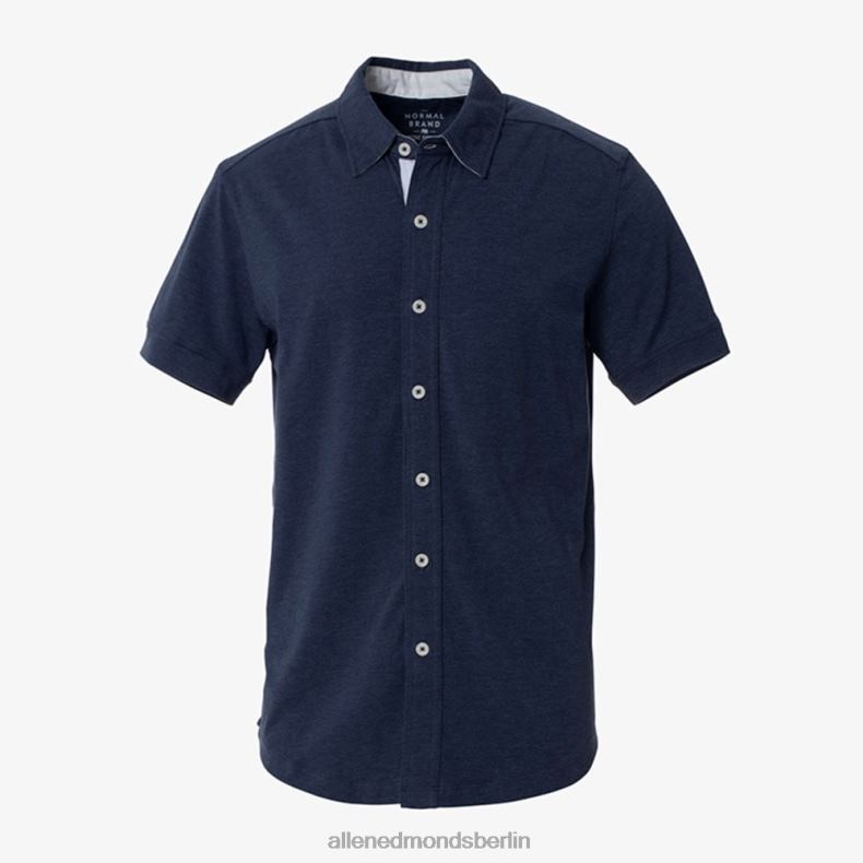 Allen Edmonds Marine unisex Aktives Button-Down-Kurzarmhemd 82J2T204