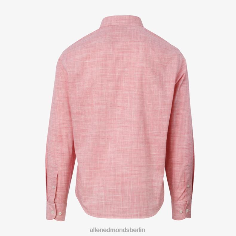 Allen Edmonds Rot unisex untuckit Avellino Langarmshirt 82J2T162