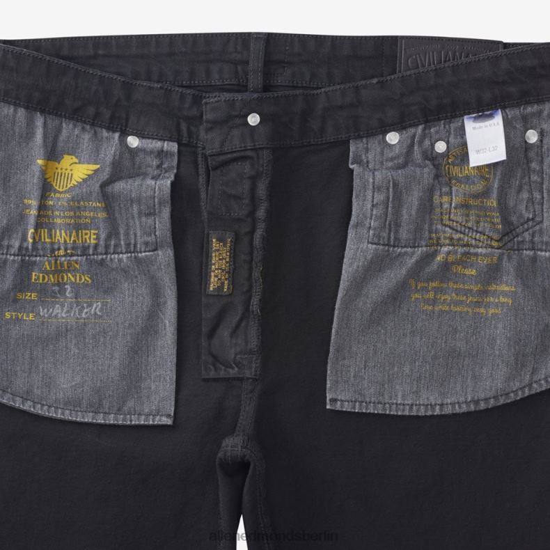 Allen Edmonds Schwarz unisex Civilaire Walker Slim-Jeans mit gerader Passform 82J2T499