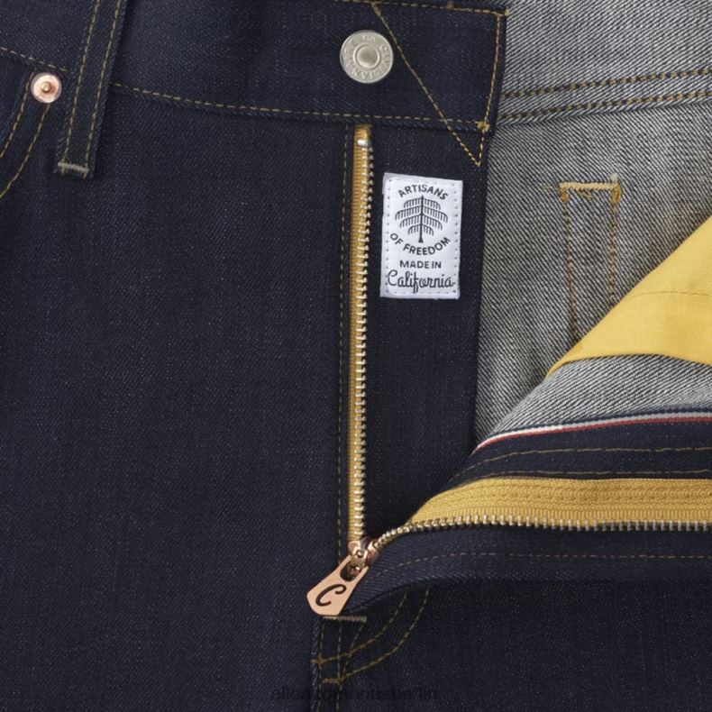 Allen Edmonds überfärbtes Rohblau unisex Civilaire – Slim-Jeans „Walker“ mit geradem Bein in Overdye Raw 82J2T161