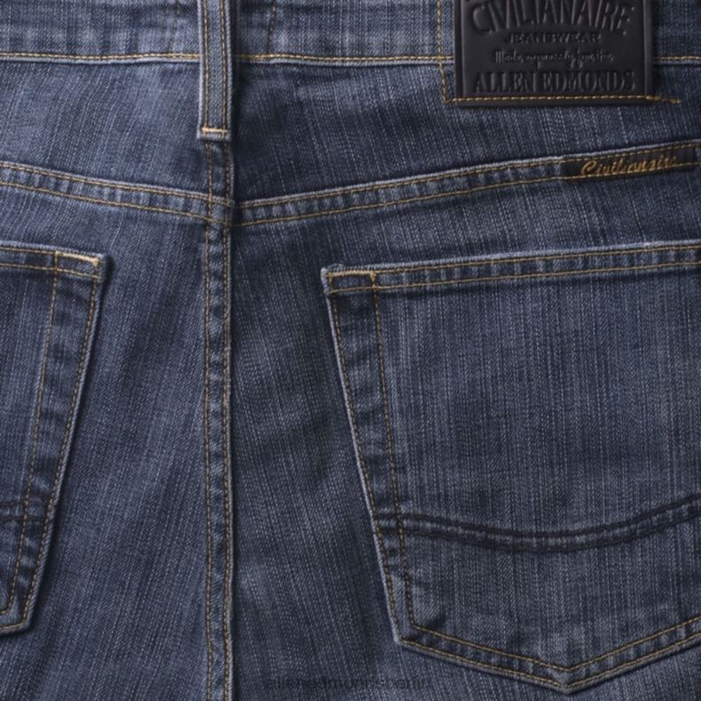Allen Edmonds hellblaue Spülung unisex Civilaire Dean Jeans mit normaler Passform 82J2T514