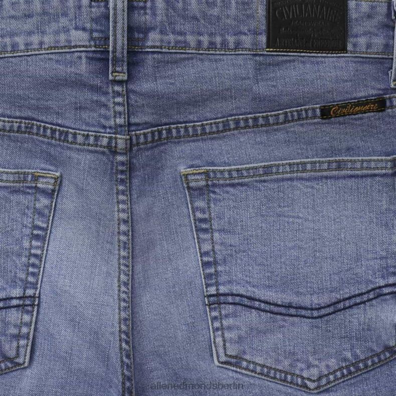 Allen Edmonds mittleres Distressed-Blau unisex Civilaire Walker Slim-Jeans mit gerader Passform 82J2T503