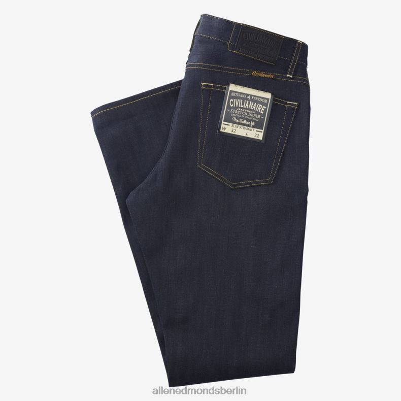 Allen Edmonds rohes Webkantenblau unisex Civilaire Walker Slim-Jeans mit gerader Passform 82J2T160