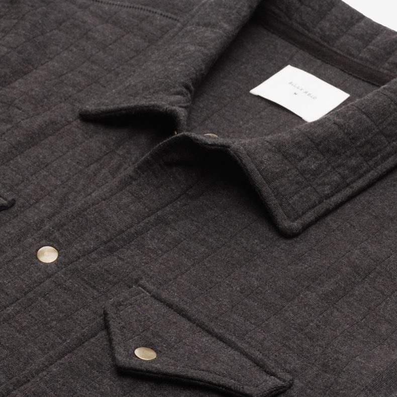Allen Edmonds Holzkohle unisex Gesteppte Strickjacke von Billy Reid mit Gittermuster 82J2T229