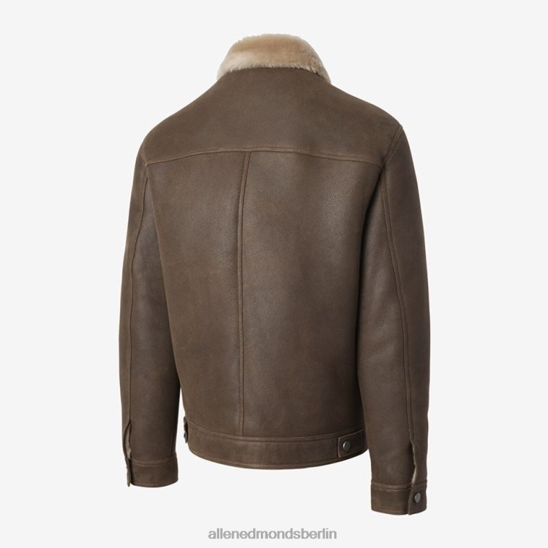 Allen Edmonds braun unisex Trucker-Jacke aus Lammfell 82J2T190