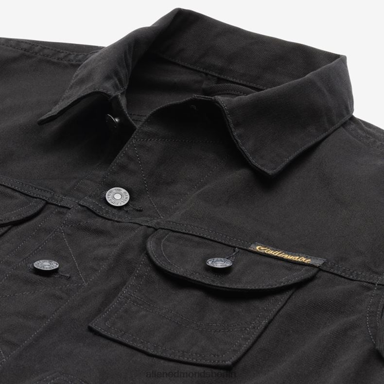 Allen Edmonds schwarze Spülung unisex Zivile Jeansjacke 82J2T194