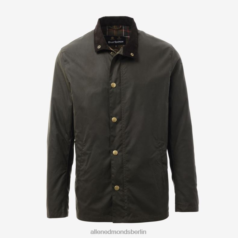 Barbour X Allen Edmonds Olive unisex Sonderedition der gewachsten Jacke aus Evelar 82J2T271