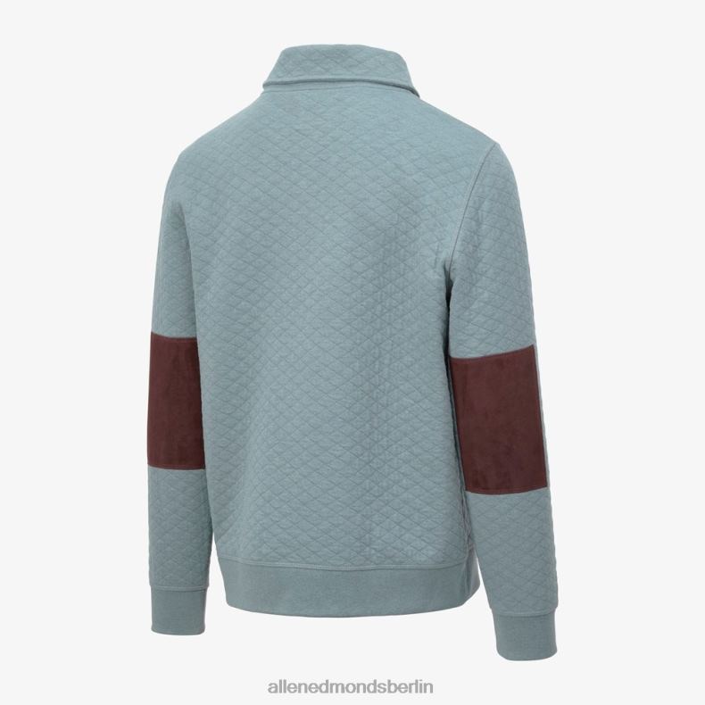 Allen Edmonds blau waschen unisex Billy Reid gestepptes Sweatshirt mit Schalkragen 82J2T231