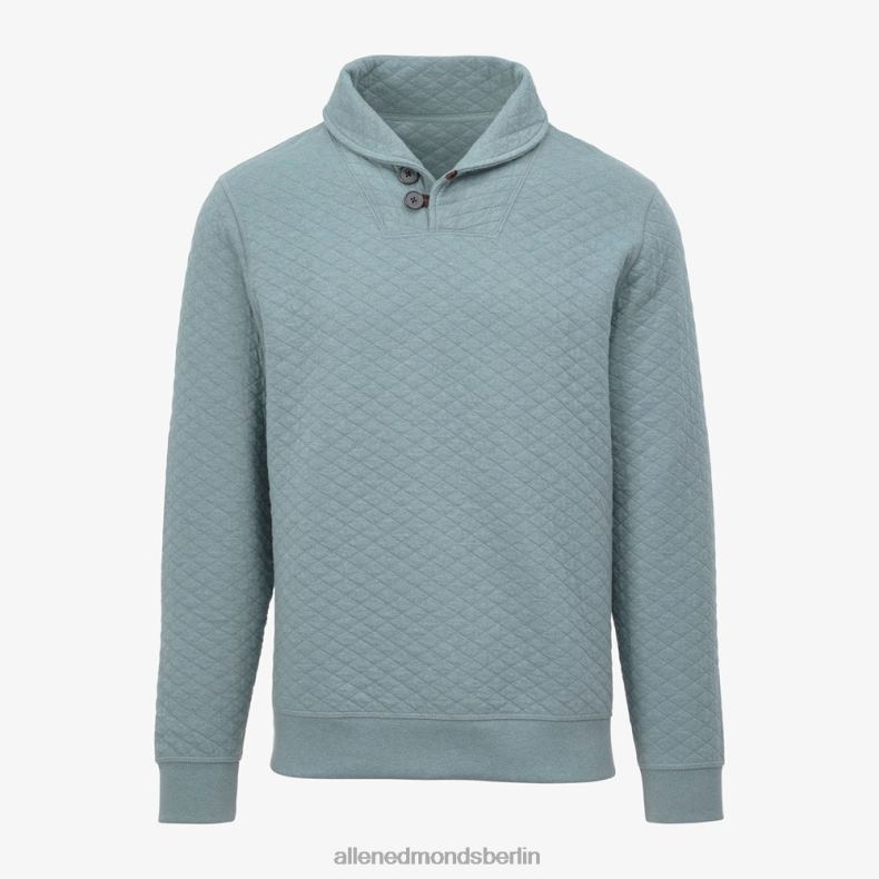 Allen Edmonds blau waschen unisex Billy Reid gestepptes Sweatshirt mit Schalkragen 82J2T231