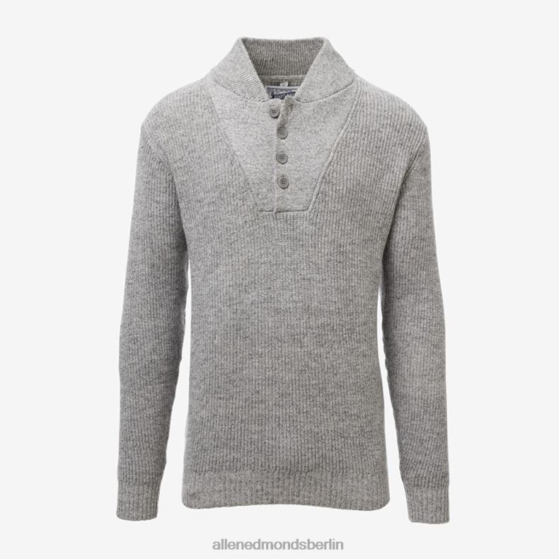 Allen Edmonds grau unisex Schott N.Y.C. Militär-Henley-Pullover 82J2T192