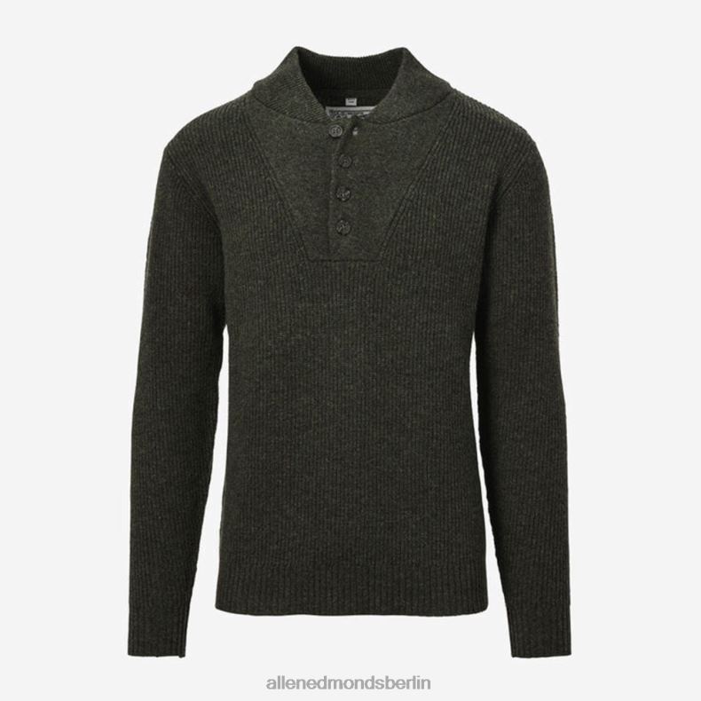 Allen Edmonds moosgrün unisex Schott N.Y.C. Militär-Henley-Pullover 82J2T520
