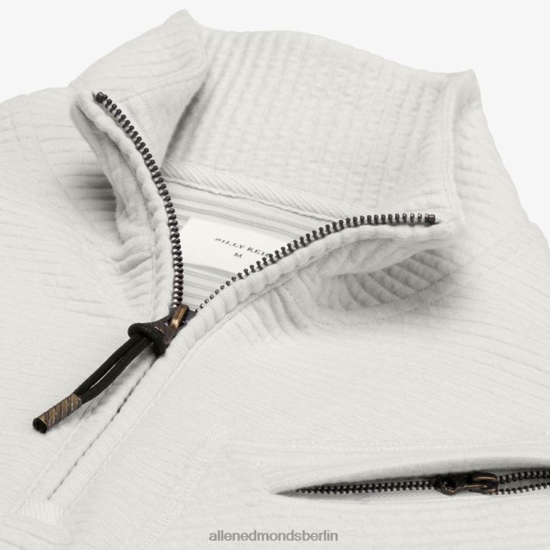 Allen Edmonds weiß getönt unisex Billy Reid gesteppter Pullover mit halbem Reißverschluss 82J2T213