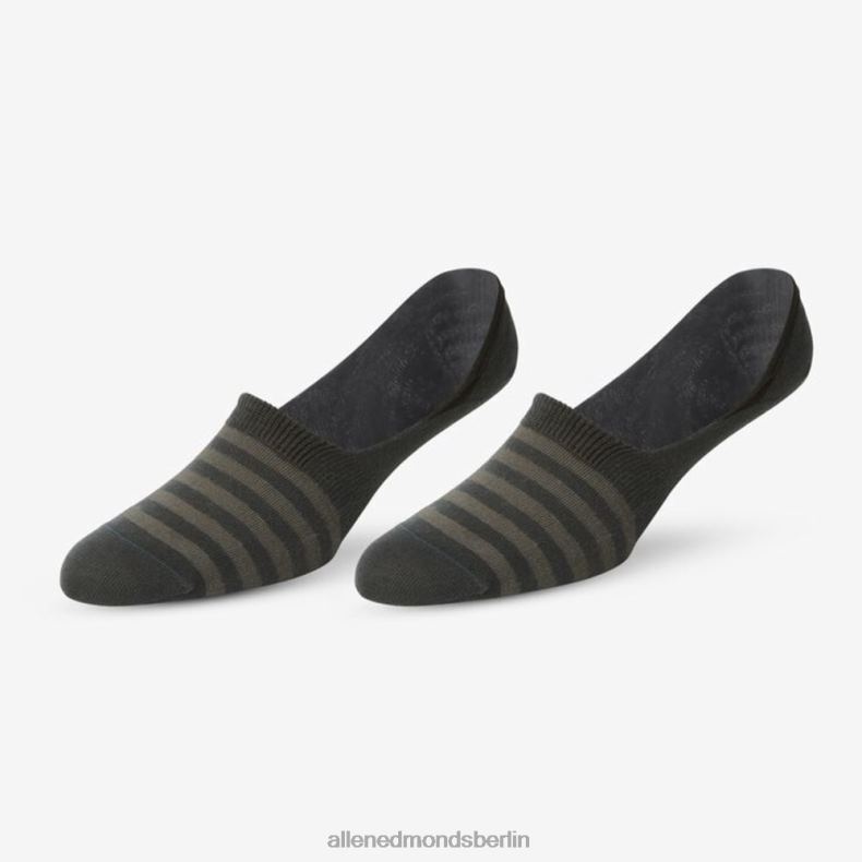 Allen Edmonds Brombeere/Grau unisex No-Show-Socken im 2er-Pack 82J2T516