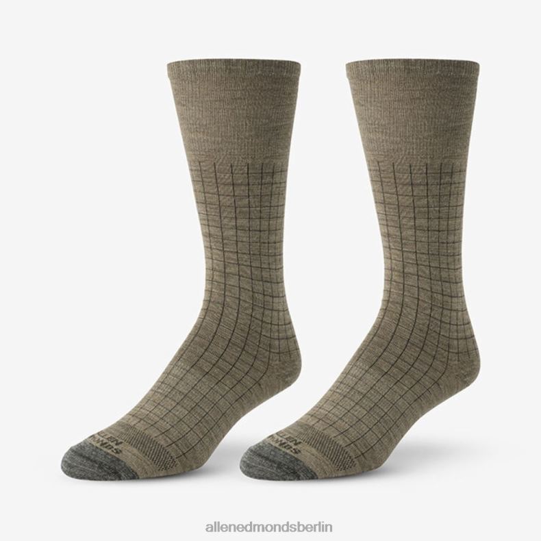 Allen Edmonds Haferflocken unisex Coole Dress-Socken aus Merinowolle mit Fensterscheibe 82J2T202