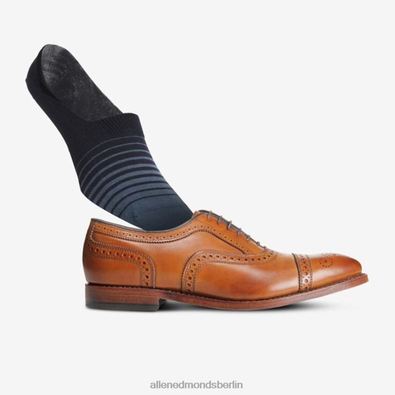 Allen Edmonds Khaki/Indigo unisex No-Show-Socken im 2er-Pack 82J2T185