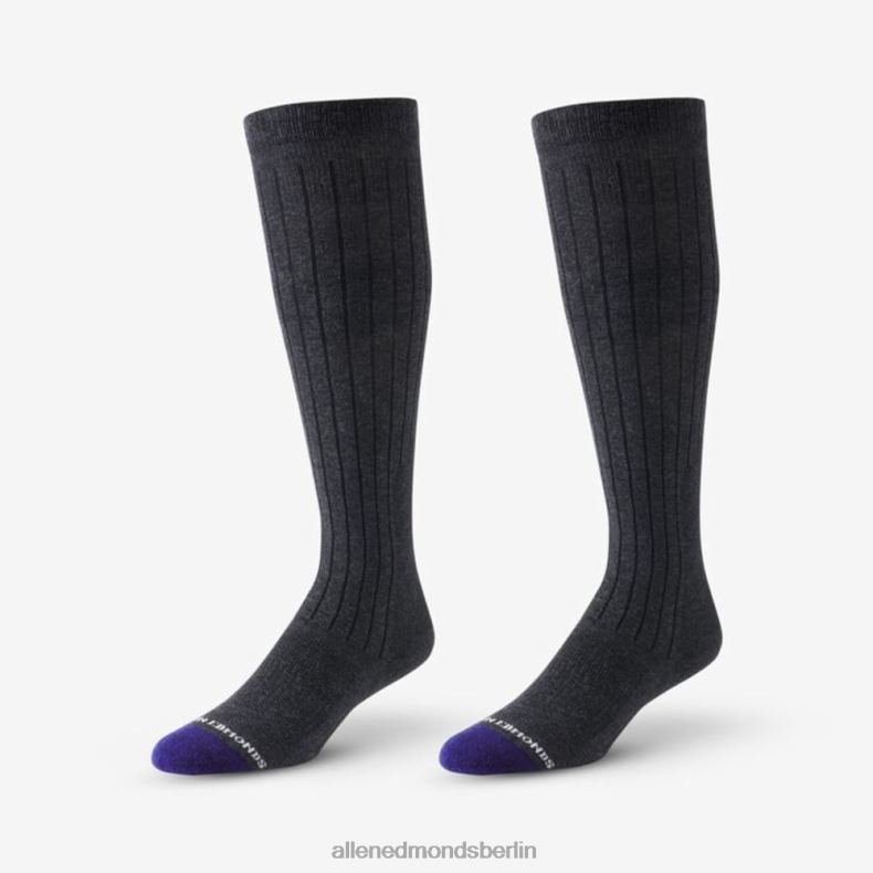 Allen Edmonds Kohlengrau unisex Air-Kleiderstrümpfe aus Baumwolle über der Wade 82J2T530