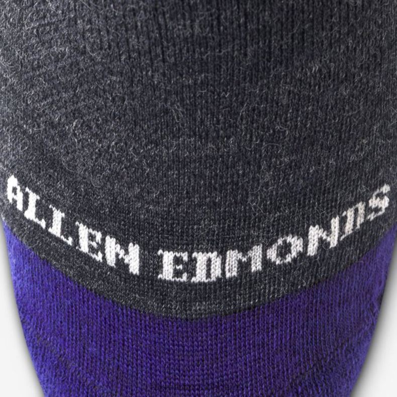 Allen Edmonds Kohlengrau unisex Coole Merino-Kleidersocken bis zur Mitte der Wade 82J2T196