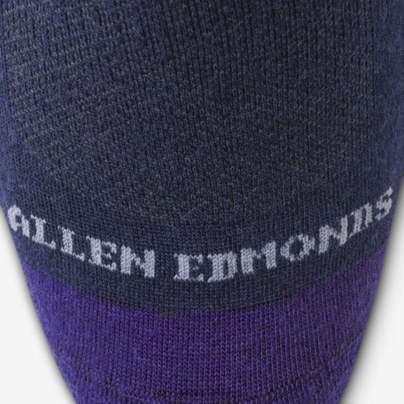 Allen Edmonds Marine unisex Air-Kleiderstrümpfe aus Baumwolle über der Wade 82J2T198