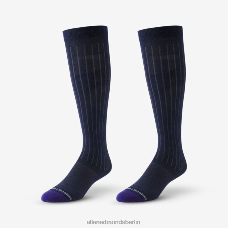 Allen Edmonds Marine unisex Coole, über die Wade reichende Merino-Kleidersocken 82J2T510