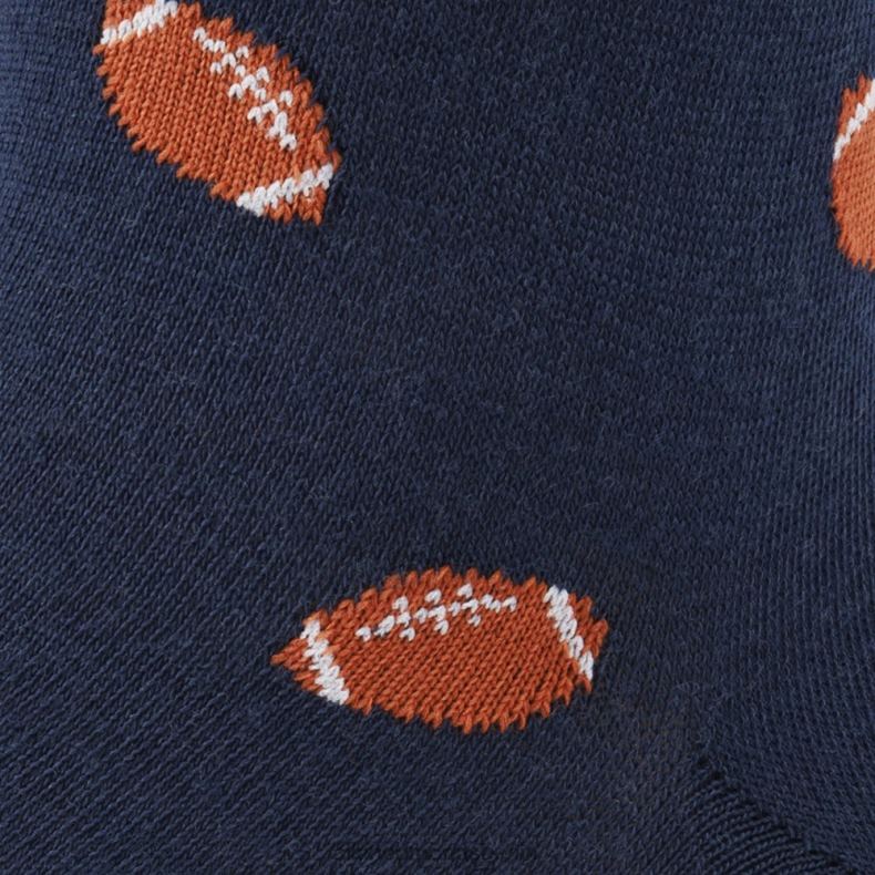 Allen Edmonds Marine unisex Knielange Socken mit Fußballmuster 82J2T183