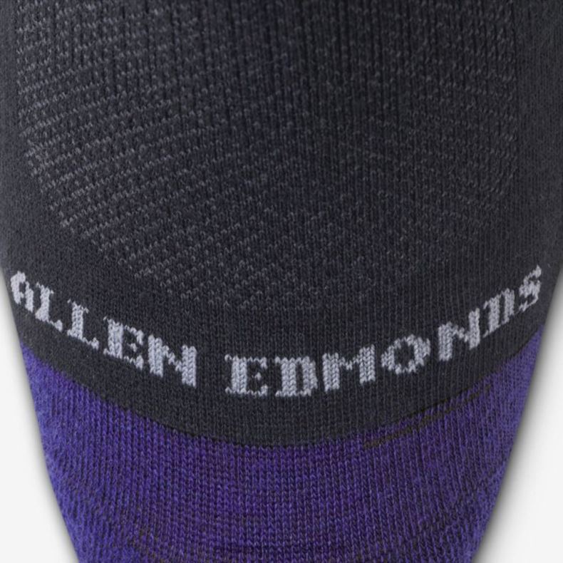 Allen Edmonds Schwarz unisex Air Dress-Socken aus Baumwolle in der Mitte der Wade 82J2T511