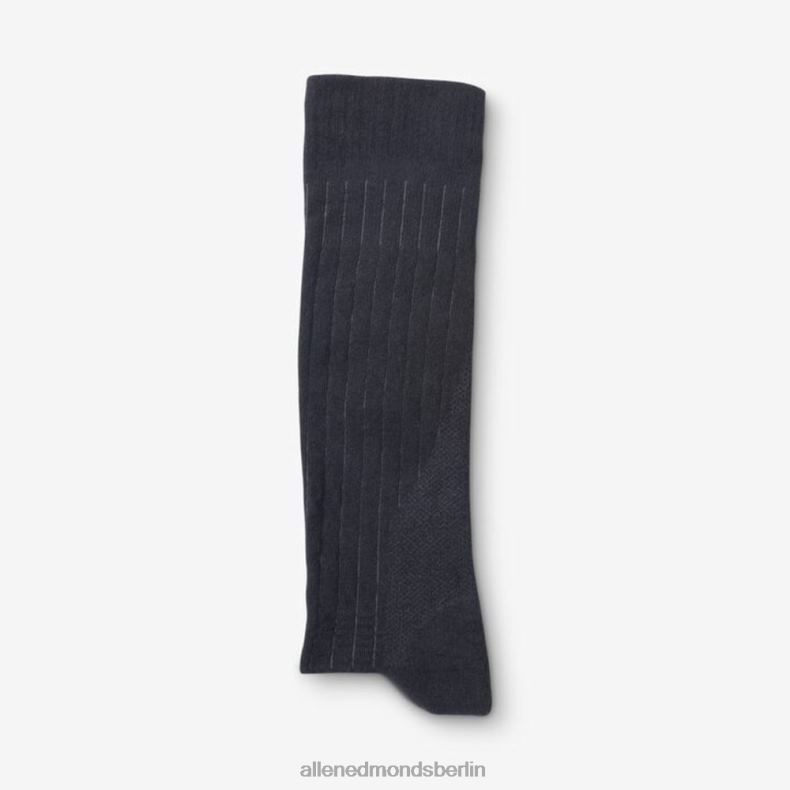 Allen Edmonds Schwarz unisex Air Dress-Socken aus Baumwolle in der Mitte der Wade 82J2T511