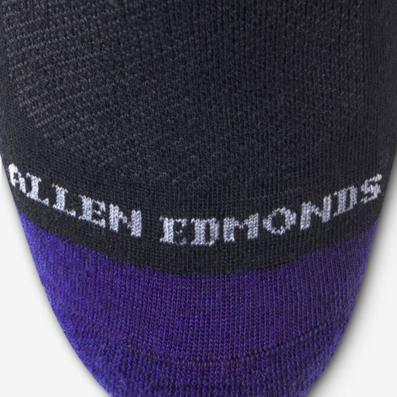 Allen Edmonds Schwarz unisex Coole Merino-Kleidersocken bis zur Mitte der Wade 82J2T526
