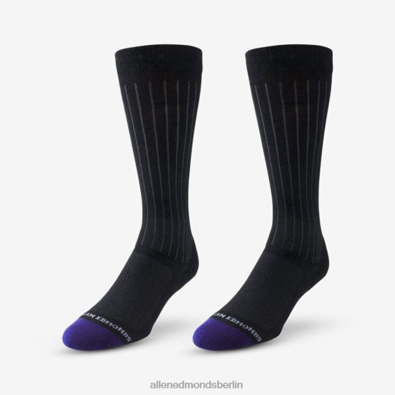 Allen Edmonds Schwarz unisex Coole Merino-Kleidersocken bis zur Mitte der Wade 82J2T526