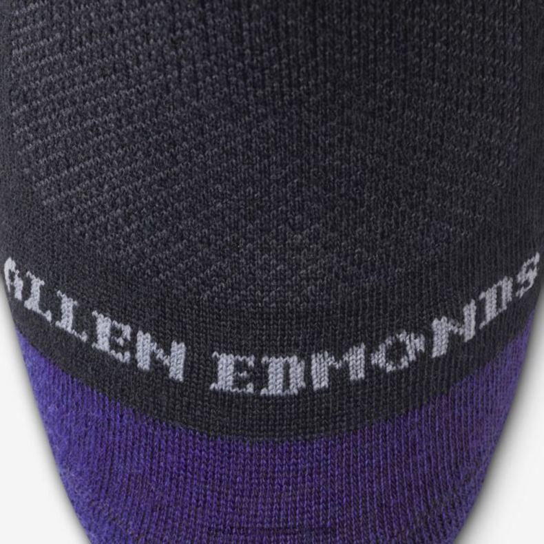 Allen Edmonds Schwarz unisex Coole, über die Wade reichende Merino-Kleidersocken 82J2T509