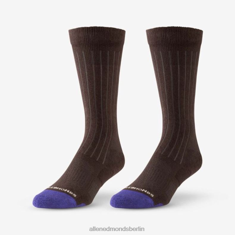 Allen Edmonds braun unisex Air Dress-Socken aus Baumwolle in der Mitte der Wade 82J2T180
