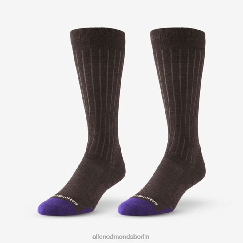 Allen Edmonds braun unisex Coole Merino-Kleidersocken bis zur Mitte der Wade 82J2T528