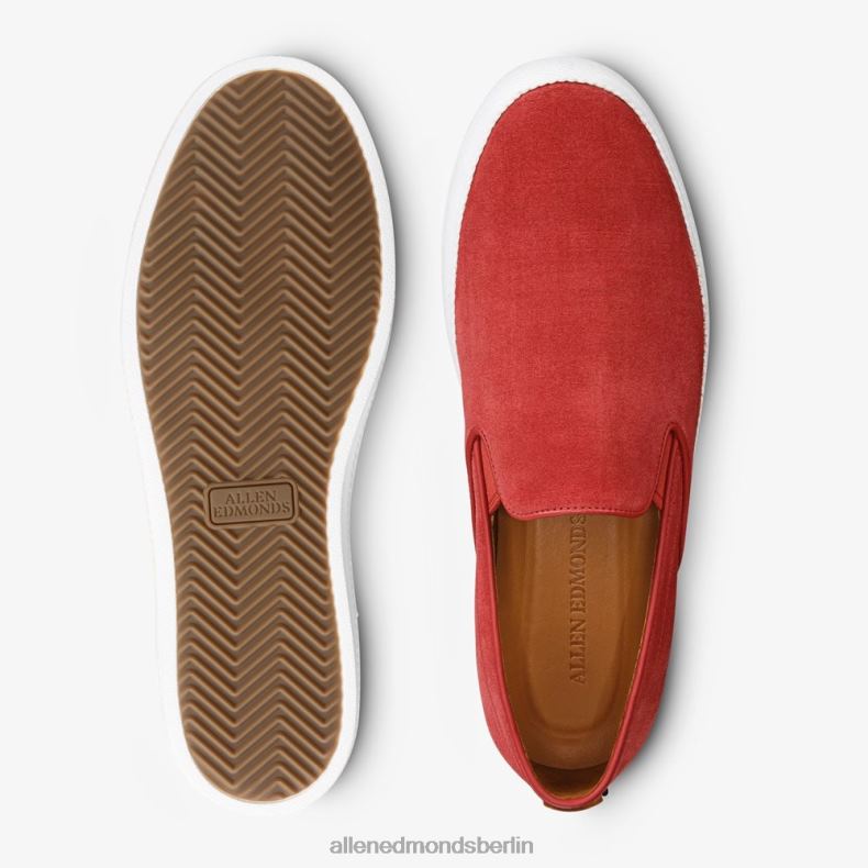 Allen Edmonds purpurrotes Wildleder Männer Holden Beach Slip-on 82J2T386