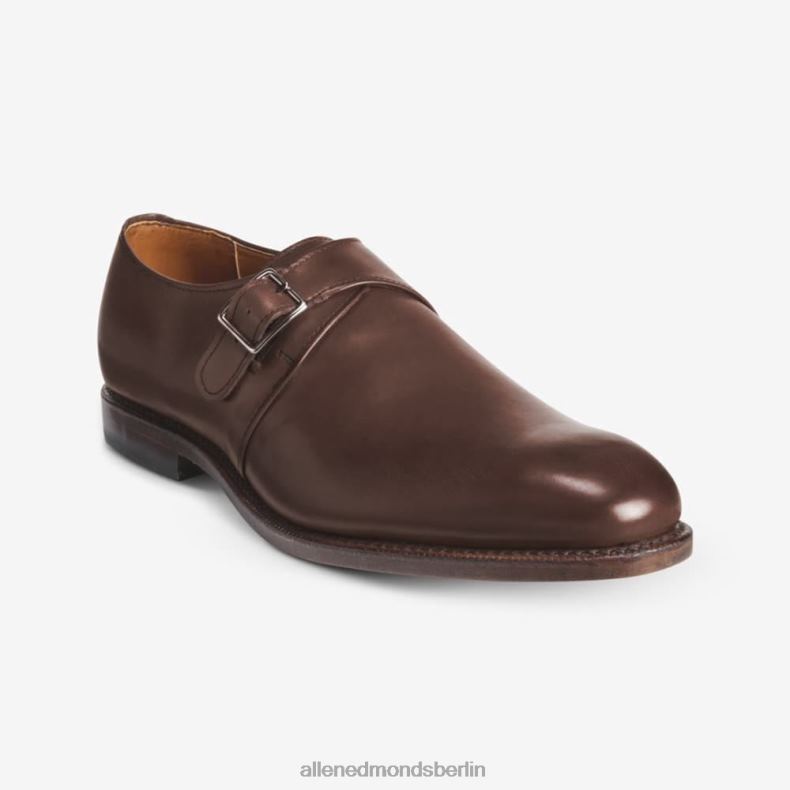 Allen Edmonds Kaffeebraun Männer Plymouth-Kleiderschuh mit einzelnem Monk-Riemen 82J2T120