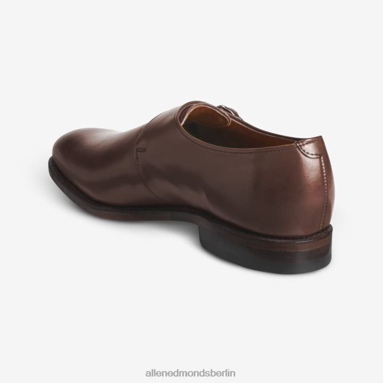 Allen Edmonds Kaffeebraun Männer Plymouth-Kleiderschuh mit einzelnem Monk-Riemen 82J2T120