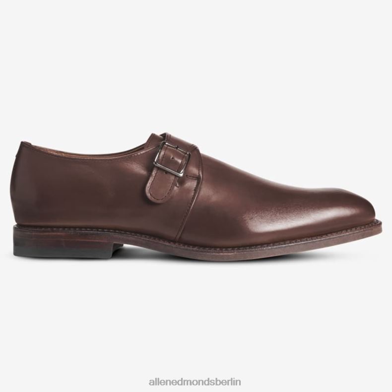 Allen Edmonds Kaffeebraun Männer Plymouth-Kleiderschuh mit einzelnem Monk-Riemen 82J2T120