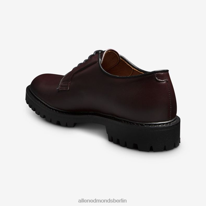 Allen Edmonds burgunderfarbenes Leder Männer Lennon Lug Derby 82J2T105
