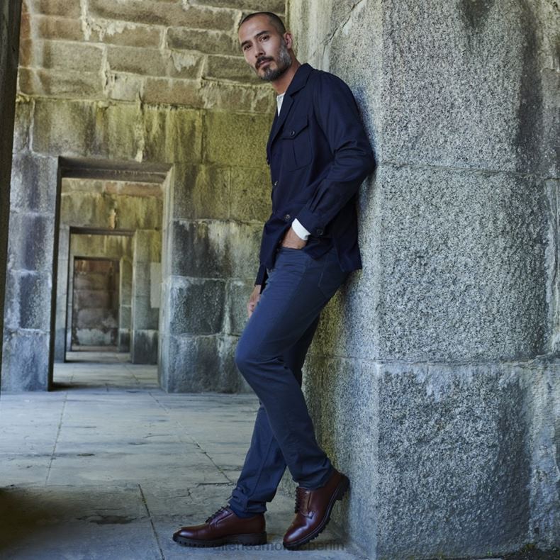 Allen Edmonds burgunderfarbenes Leder Männer Lennon Lug Derby 82J2T105