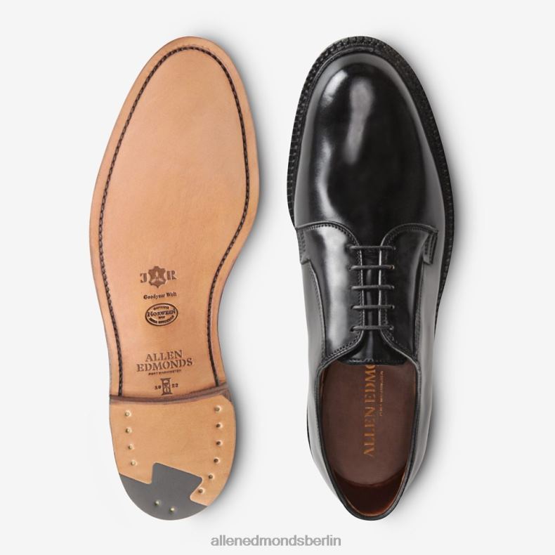 Allen Edmonds schwarzer Cordovan Männer Leeds Shell Cordovan Derby-Schuh 82J2T80