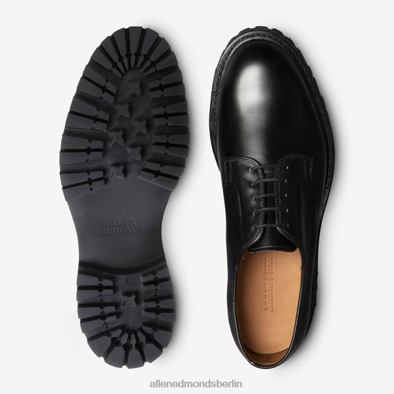 Allen Edmonds schwarzes Leder Männer Lennon Lug Derby 82J2T447