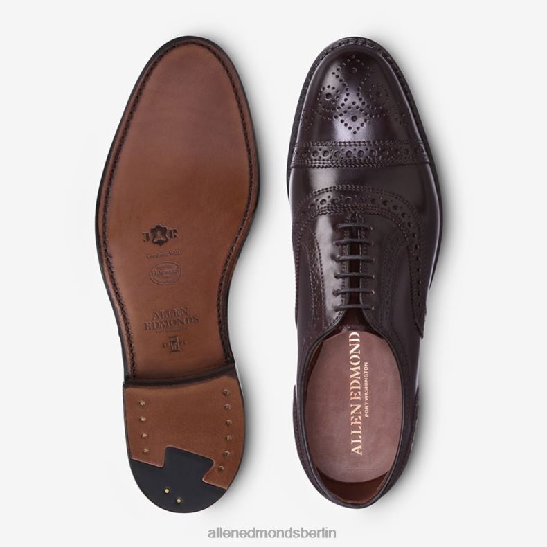 Allen Edmonds Burgunder Cordovan Männer Strand Shell Cordovan Captoe Oxford-Kleiderschuh 82J2T295