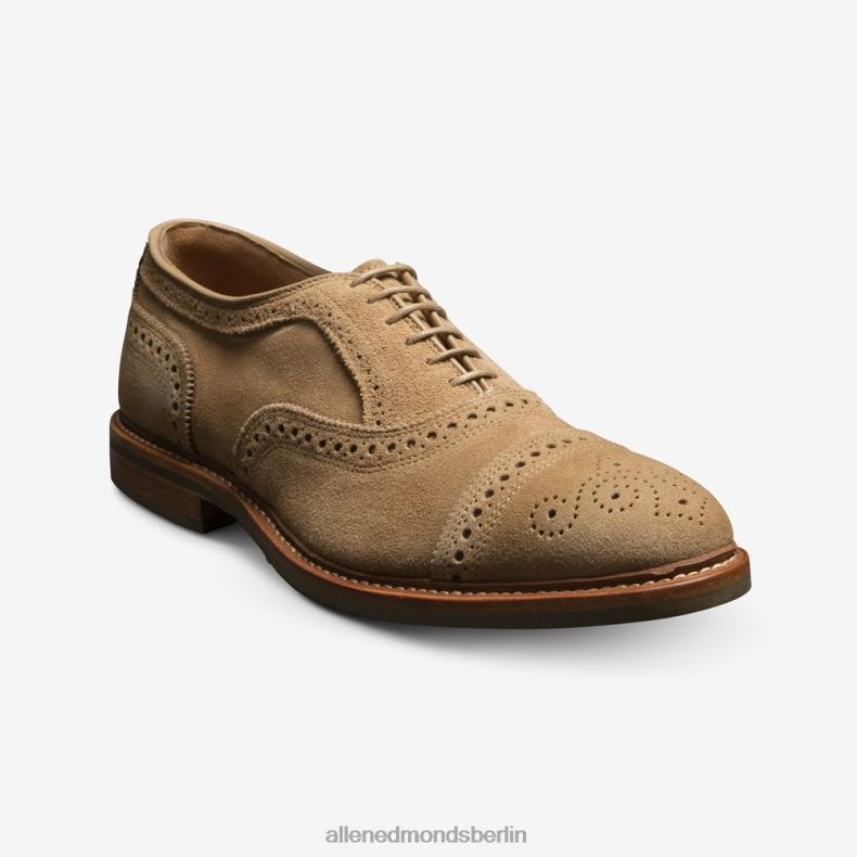 Allen Edmonds Kamelwildleder Männer Strandmok Cap-Toe-Oxford mit Dainite-Gummisohle 82J2T245