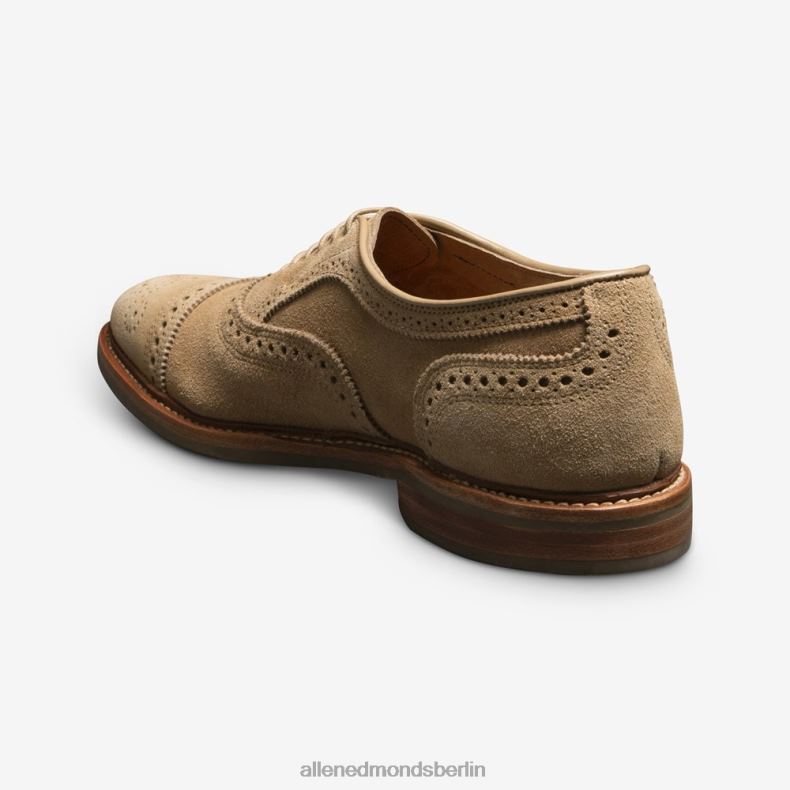 Allen Edmonds Kamelwildleder Männer Strandmok Cap-Toe-Oxford mit Dainite-Gummisohle 82J2T245