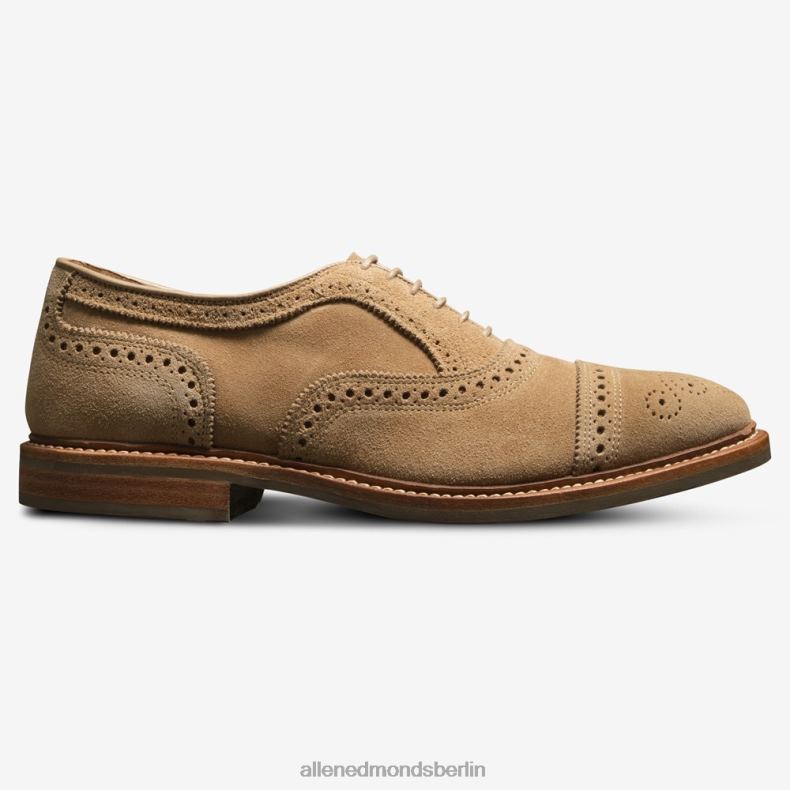 Allen Edmonds Kamelwildleder Männer Strandmok Cap-Toe-Oxford mit Dainite-Gummisohle 82J2T245