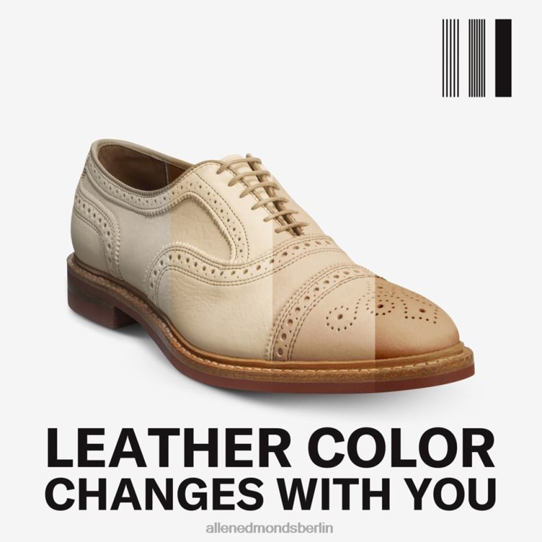 Allen Edmonds Knochenleder, pflanzlich gegerbt Männer Strandmok Cap-Toe-Oxford mit Dainite-Gummisohle 82J2T14