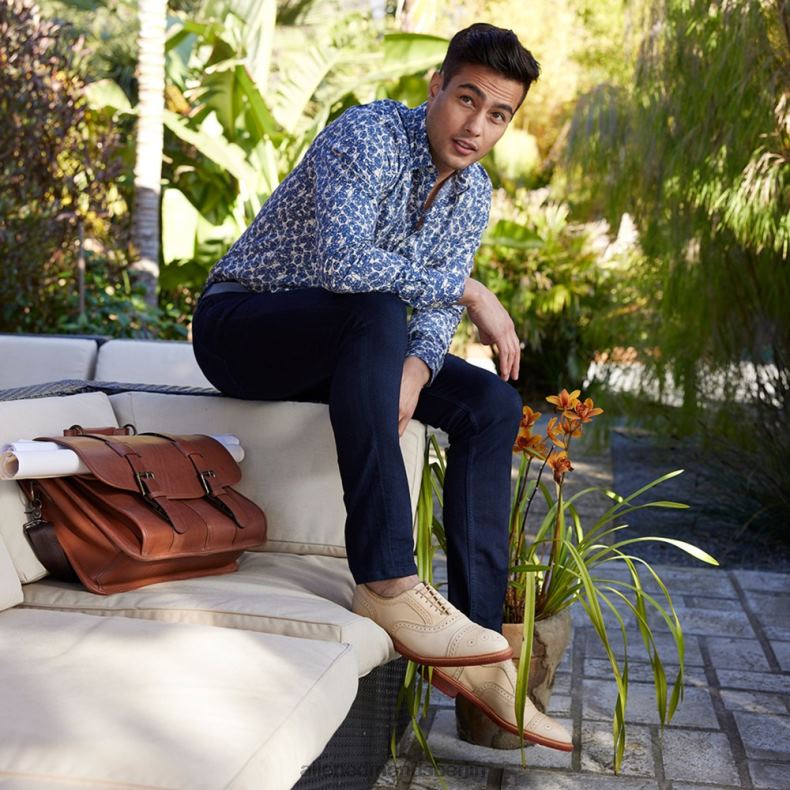 Allen Edmonds Knochenleder, pflanzlich gegerbt Männer Strandmok Cap-Toe-Oxford mit Dainite-Gummisohle 82J2T14