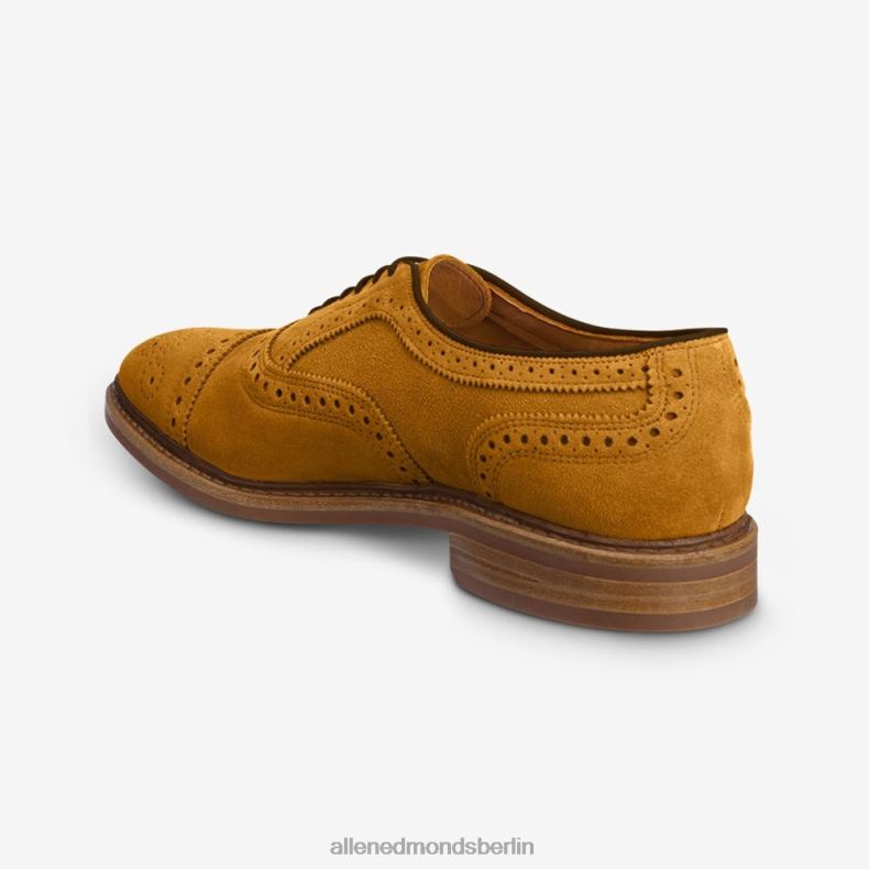 Allen Edmonds Kurkuma-Wildleder Männer Strandmok Cap-Toe-Oxford mit Dainite-Gummisohle 82J2T247