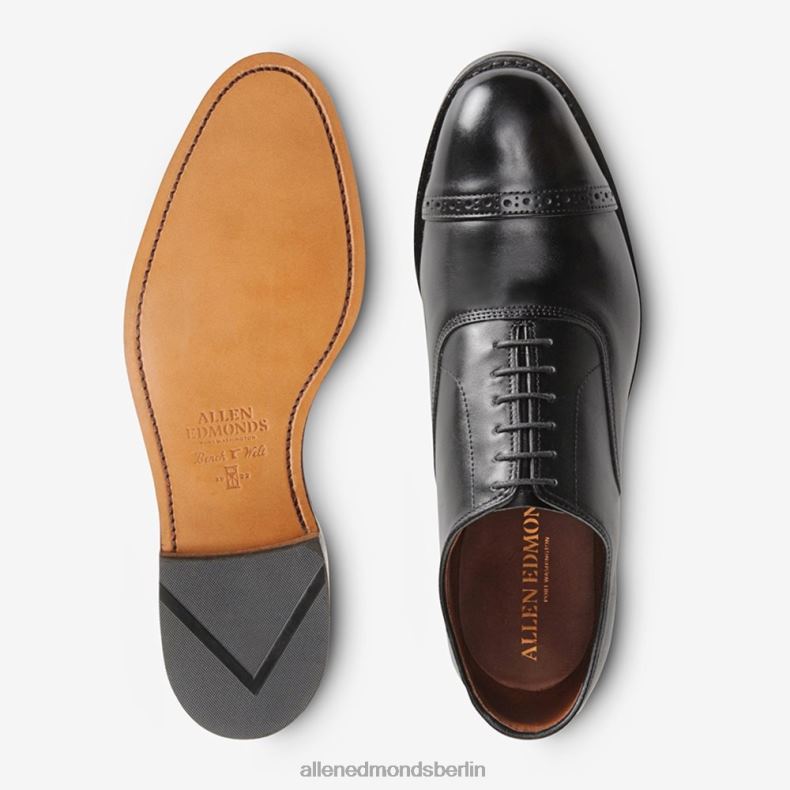 Allen Edmonds Schwarz Männer Fifth Avenue Oxford-Schuh mit Kappenkappe 82J2T310