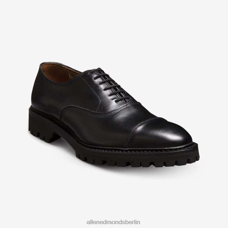 Allen Edmonds Schwarz Männer Park Avenue Oxford-Schuh mit Captoe und Profilsohle 82J2T137